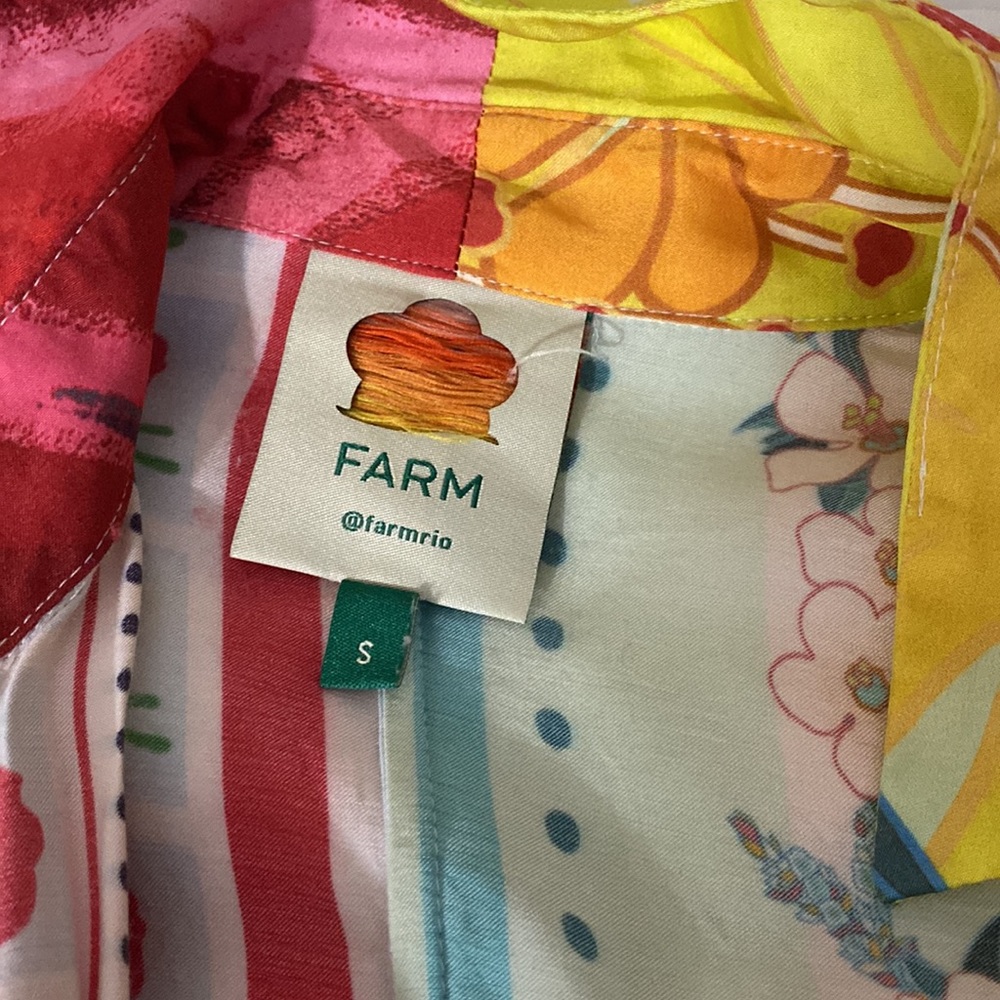 Multicolored Farm Rio Button Down - Picture 2 of 4
